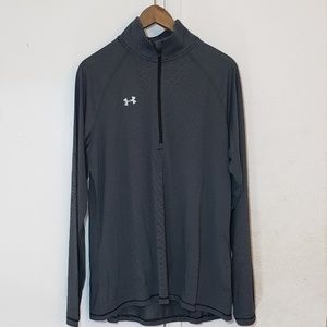 Under Armour Womens Black Gray Pullover Jacket XL